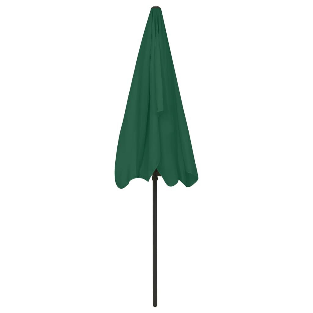vidaXL Strandparasol Groen 200x125cm - 35% Korting!