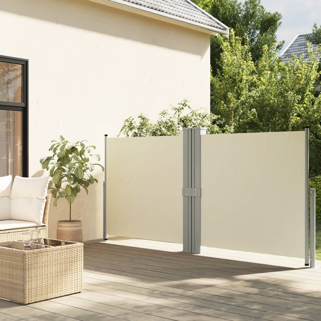 vidaXL Windscherm Crème 140x1200cm - 40% Korting!