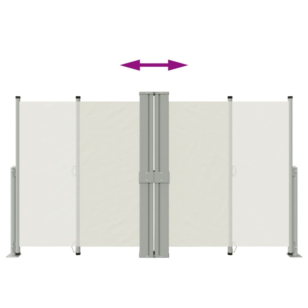 vidaXL Windscherm Crème 140x1200cm - 40% Korting!