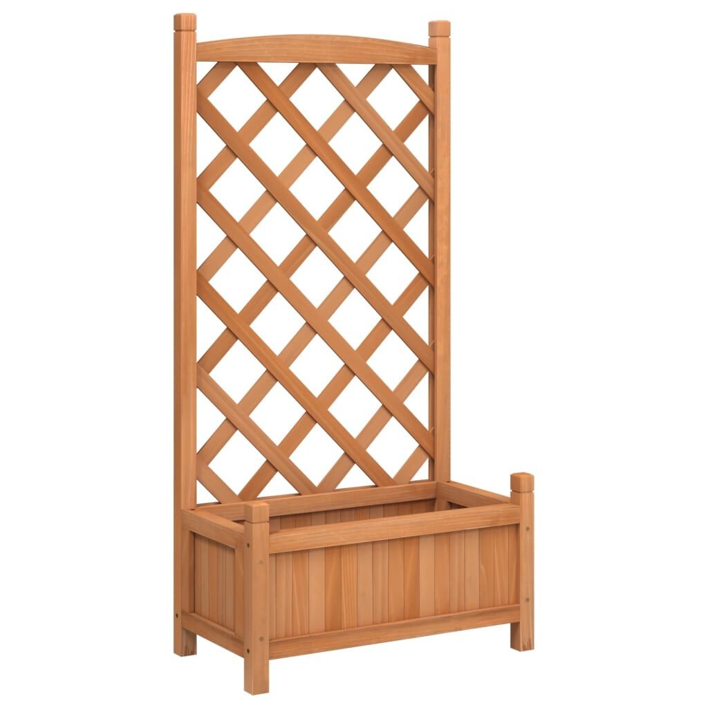 VidaXL Plantenbak met Latwerk Vurenhout Bruin - 35% Korting!