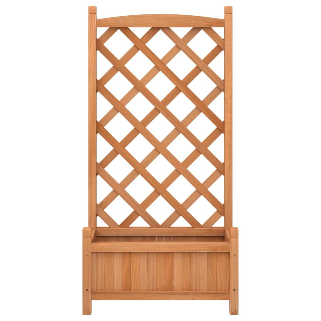 VidaXL Plantenbak met Latwerk Vurenhout Bruin - 35% Korting!