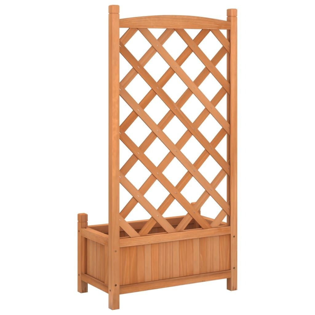 VidaXL Plantenbak met Latwerk Vurenhout Bruin - 35% Korting!