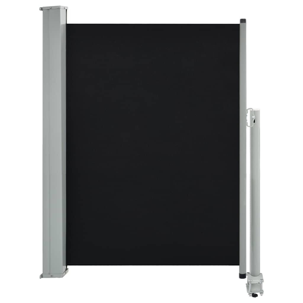 Tuinscherm Uittrekbaar 100x300cm Zwart - 40% Korting!