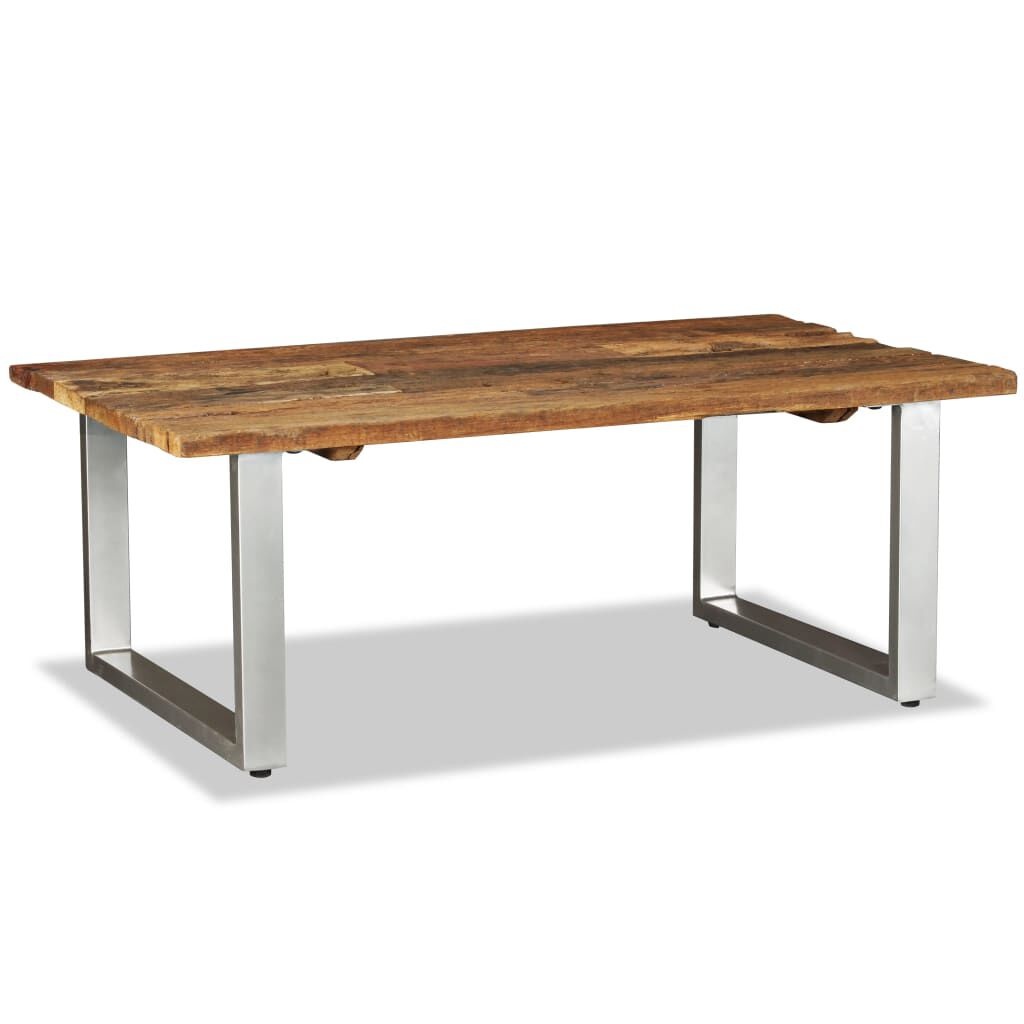 Salontafel Gerecycled Hout 100x60cm - 40% Korting!
