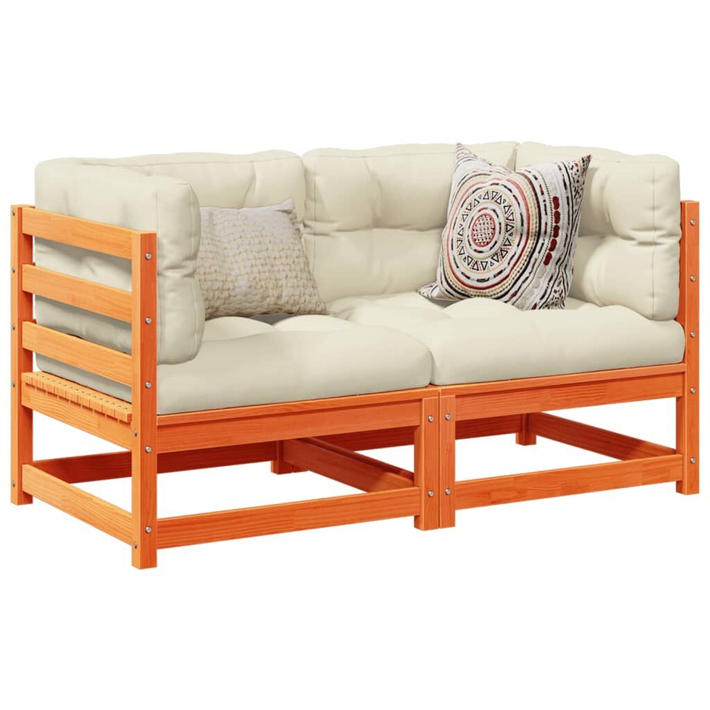 VidaXL Loungeset Grenenhout Wasbruin - 2-delig - 40% Korting!