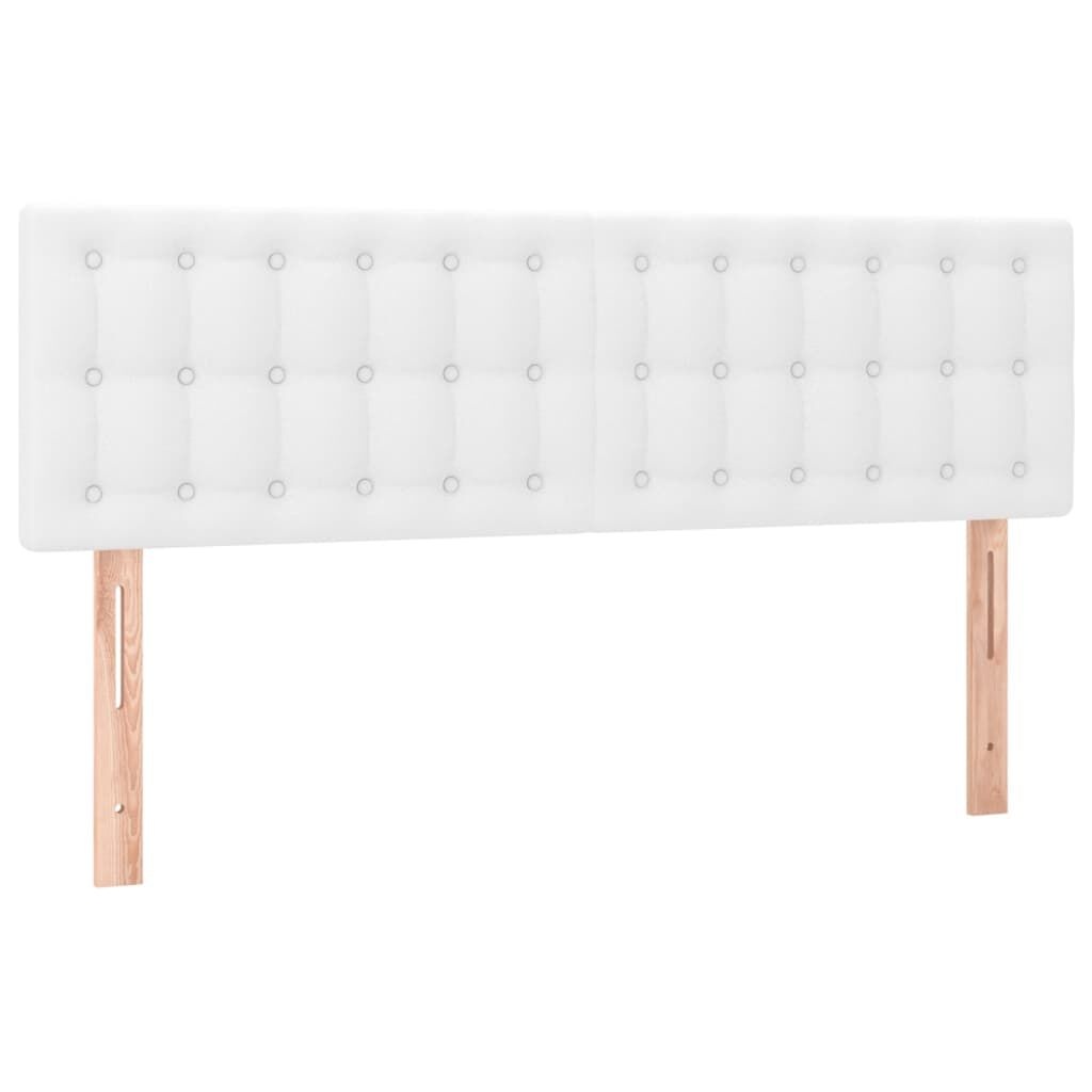 2x Wit Kunstleren Hoofdbord 72cm - 35% Korting!