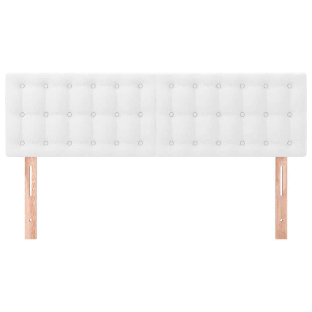 2x Wit Kunstleren Hoofdbord 72cm - 35% Korting!