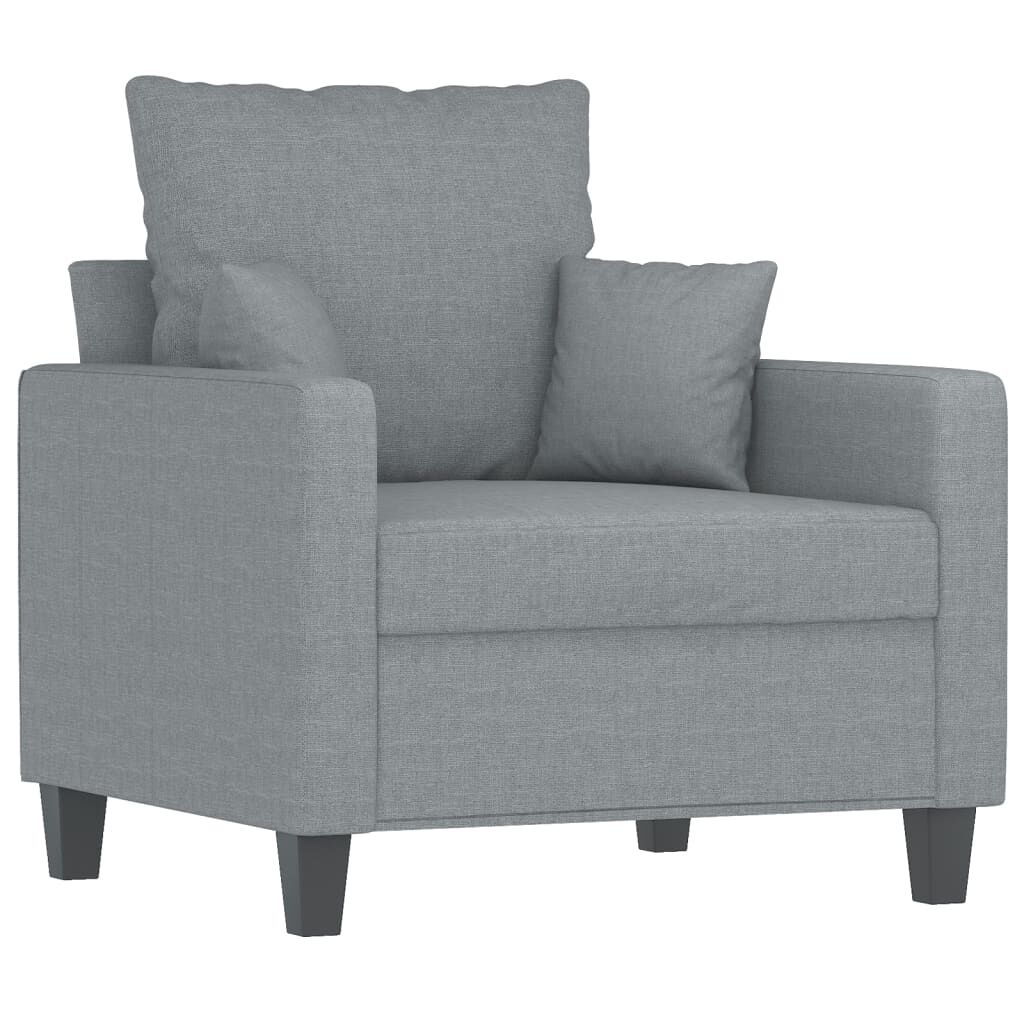 vidaXL Fauteuil Lichtgrijs 60cm - 35% Korting! Zo Goed Als Nieuw