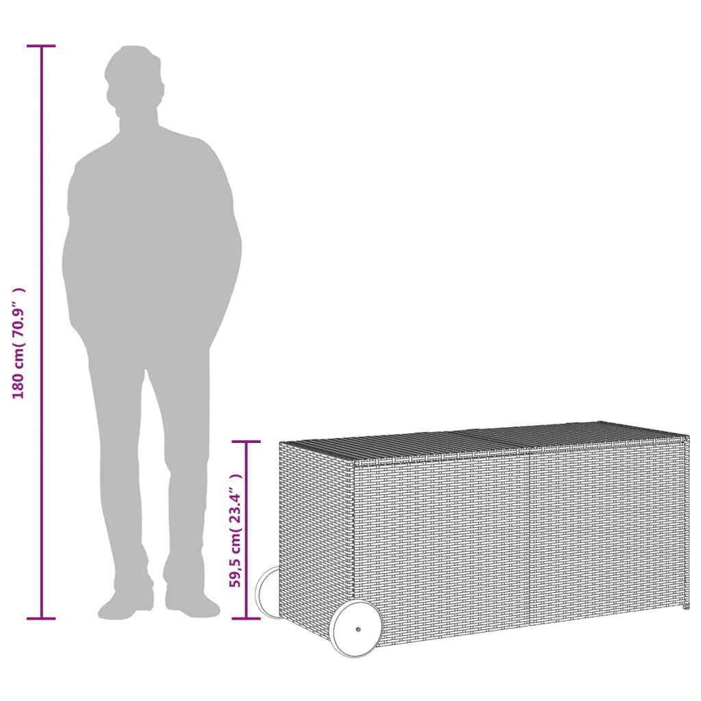 VidaXL Tuinbox 283L Grijs - 40% Korting! (Zo Goed Als Nieuw)