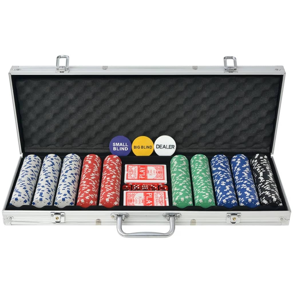 Pokerset 500 Chips in Koffer - 35% Korting!