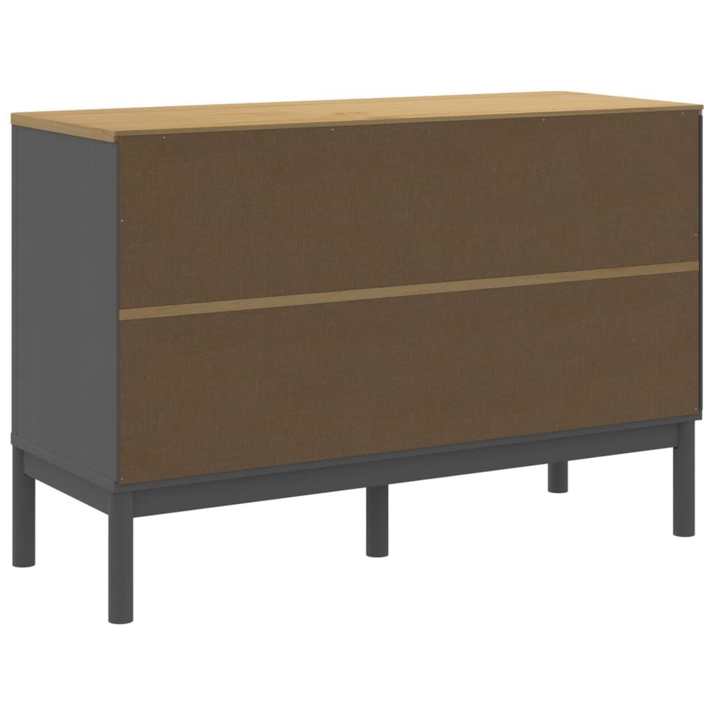 vidaXL Ladekast FLORO Grijs Grenenhout -35%