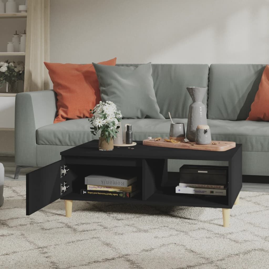 vidaXL Salontafel Zwart 90x60cm - 55% Korting! (Beschadigd)