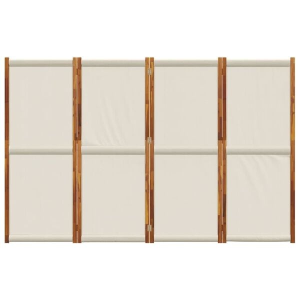 Kamerscherm 4 Panelen Lichtgrijs 280x180cm -40% Korting!