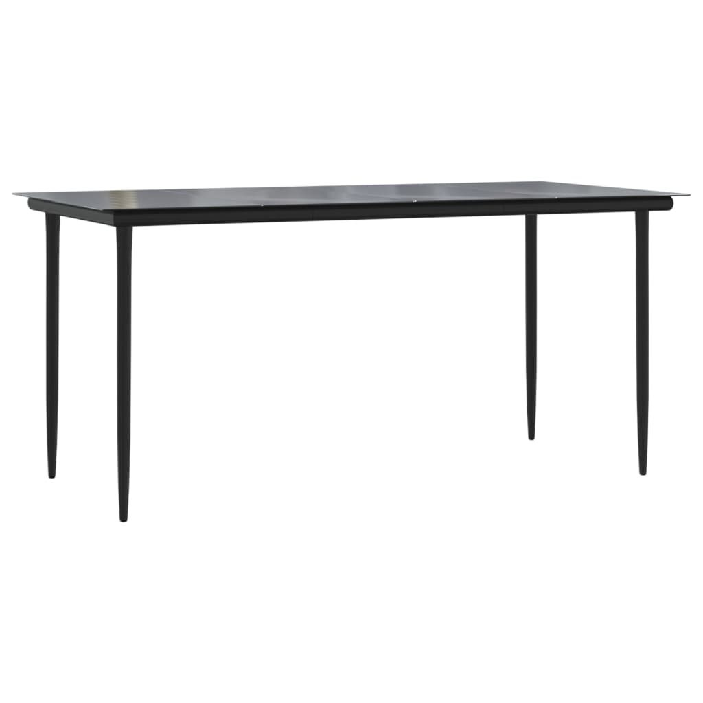 vidaXL Tuintafel Zwart 160cm - 40% Korting! (Retour)