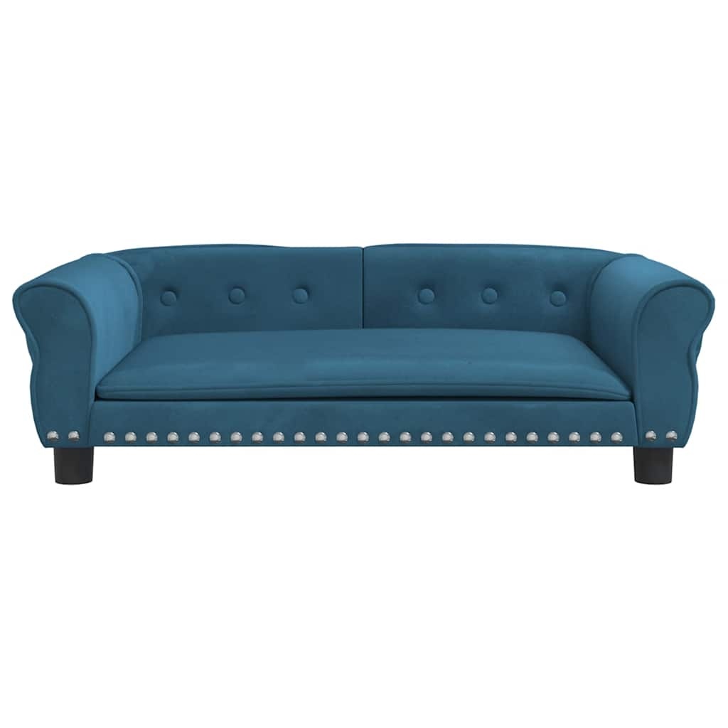 vidaXL Hondenmand Fluweel Blauw 95cm - 40% Korting!