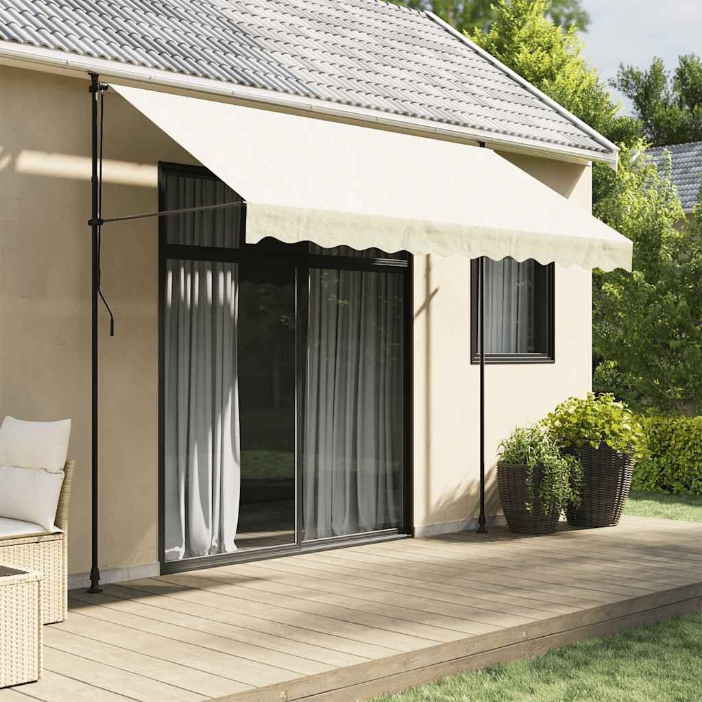 vidaXL Uittrekbare Luifel 300x150 Crème - 40% Korting!