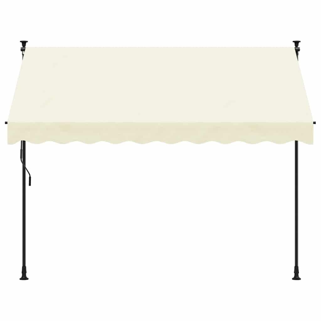 vidaXL Uittrekbare Luifel 300x150 Crème - 40% Korting!