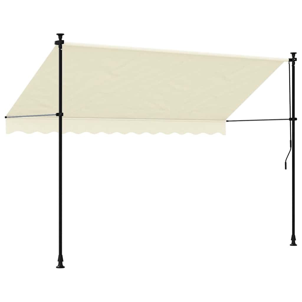 vidaXL Uittrekbare Luifel 300x150 Crème - 40% Korting!
