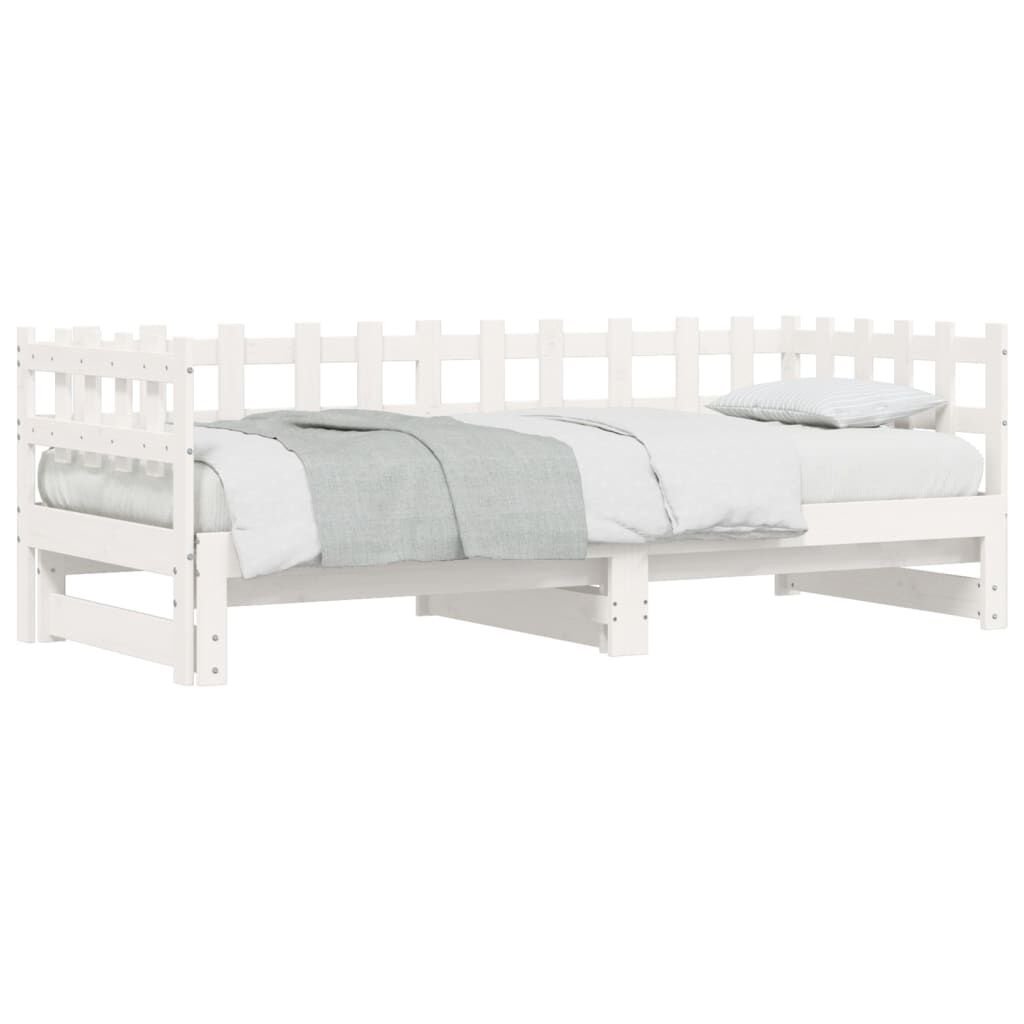 vidaXL Slaapbank Grenenhout Wit 2x90x200 cm -40%
