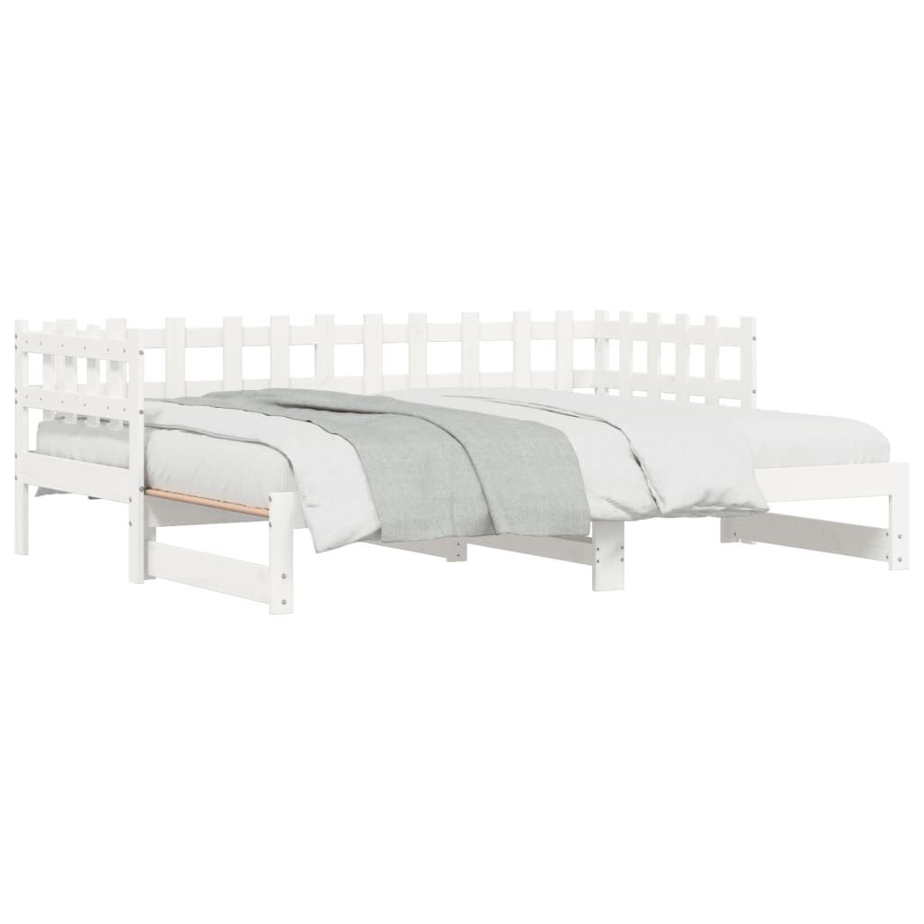 vidaXL Slaapbank Grenenhout Wit 2x90x200 cm -40%