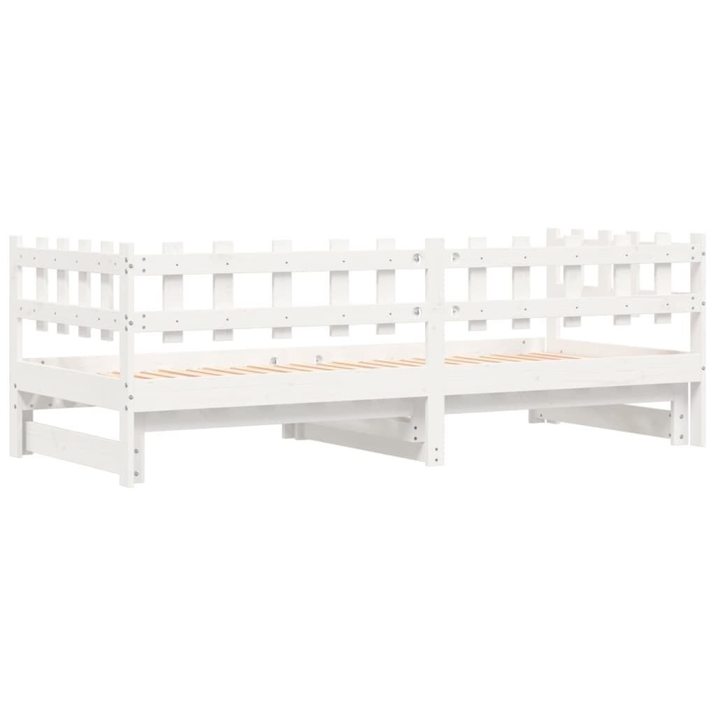 vidaXL Slaapbank Grenenhout Wit 2x90x200 cm -40%