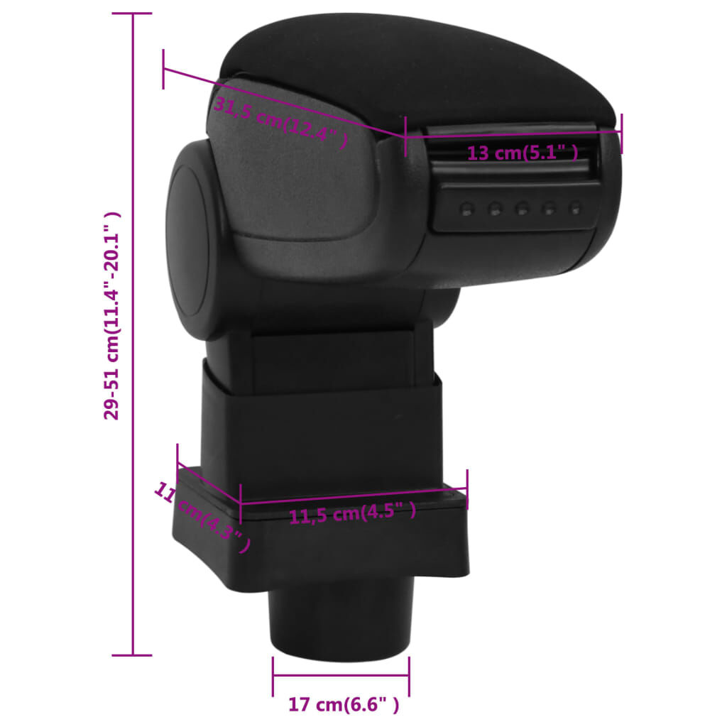VidaXL Armsteun Zwart - Citroen C4 - 35% Korting!