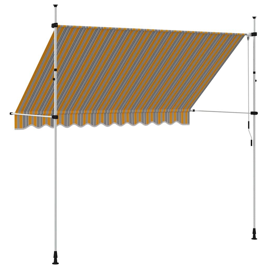 Luifel 300cm Geel/Blauw - Zo goed als nieuw! -40%