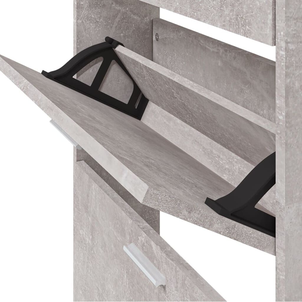 vidaXL Schoenenkast Betongrijs 59cm - 40% Korting!