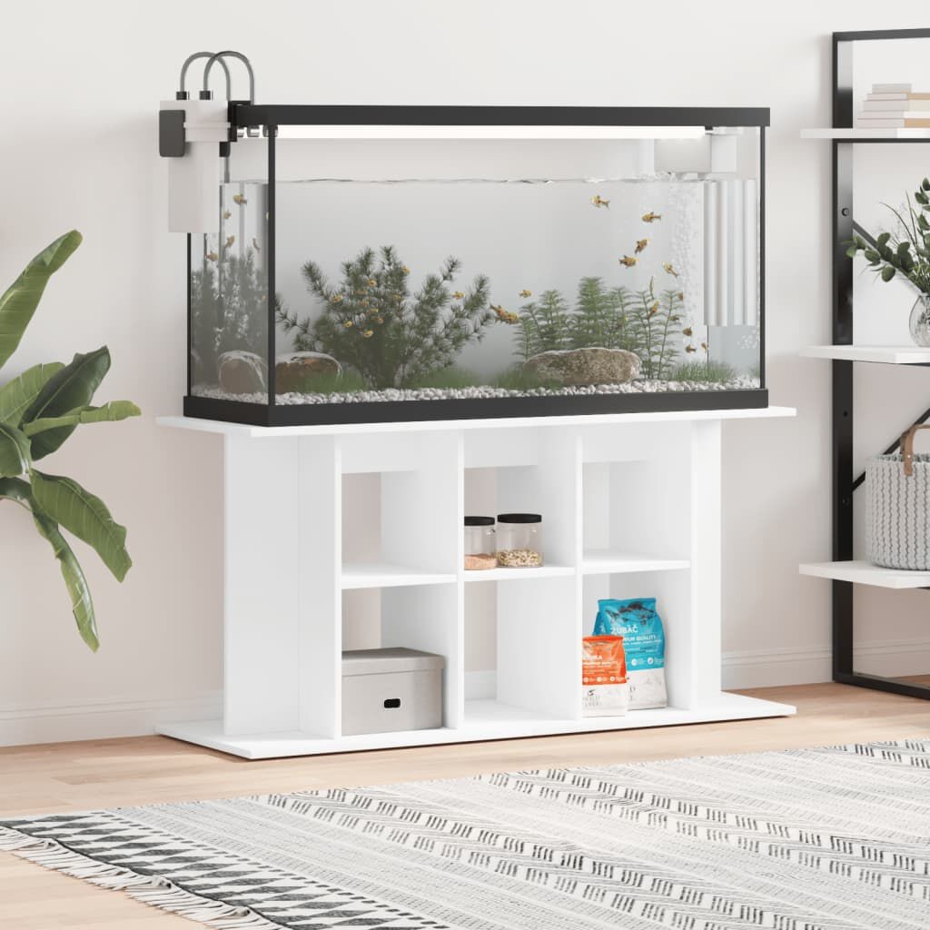 vidaXL Aquariumstandaard 120cm Wit - 40% Korting!
