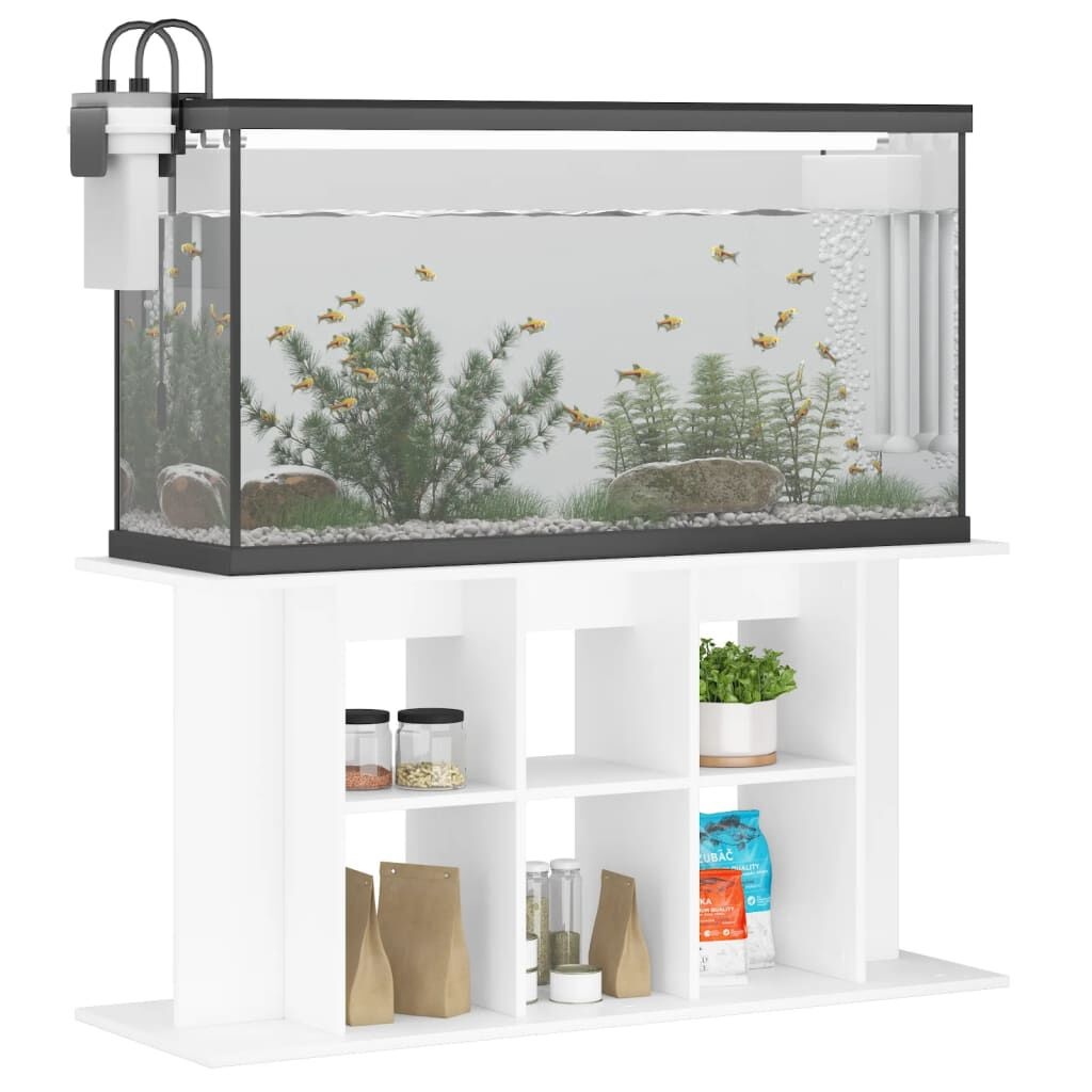 vidaXL Aquariumstandaard 120cm Wit - 40% Korting!
