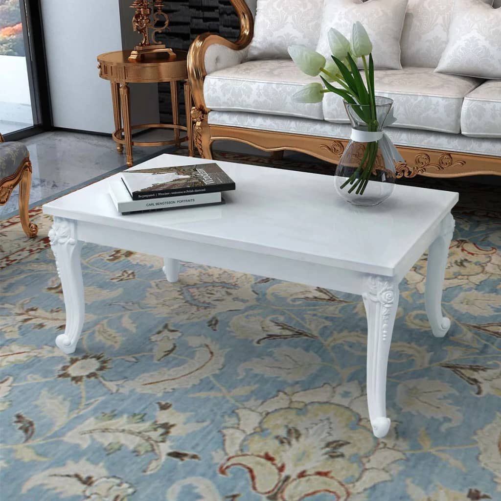 VidaXL Salontafel Hoogglans Wit - 100x60cm - 40% Korting!