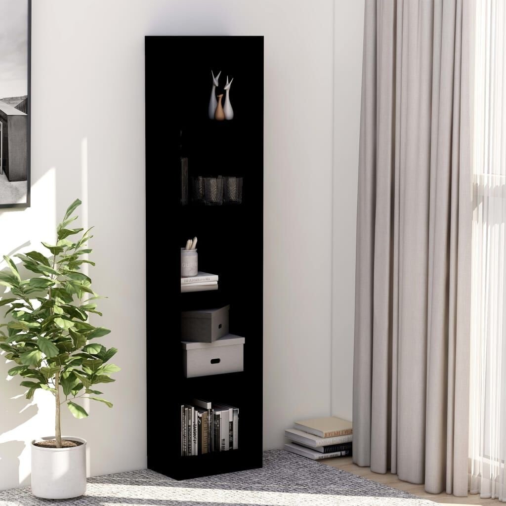 vidaXL Boekenkast Zwart 40x24x175cm - 40% Korting!