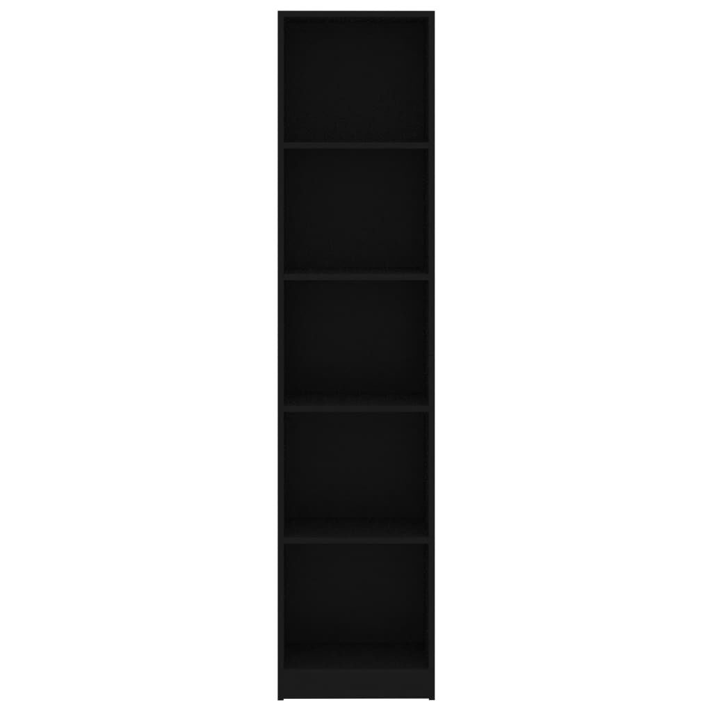 vidaXL Boekenkast Zwart 40x24x175cm - 40% Korting!