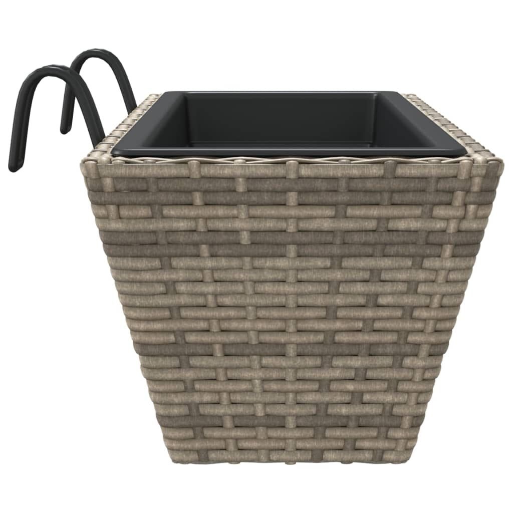 VidaXL Plantenbakken 2 stuks grijs -35%