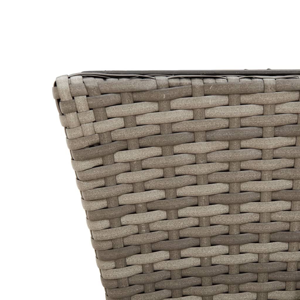 VidaXL Plantenbakken 2 stuks grijs -35%