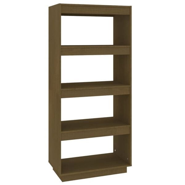 vidaXL Boekenkast/Kamerscherm Grenenhout Honingbruin -40%