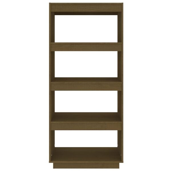 vidaXL Boekenkast/Kamerscherm Grenenhout Honingbruin -40%