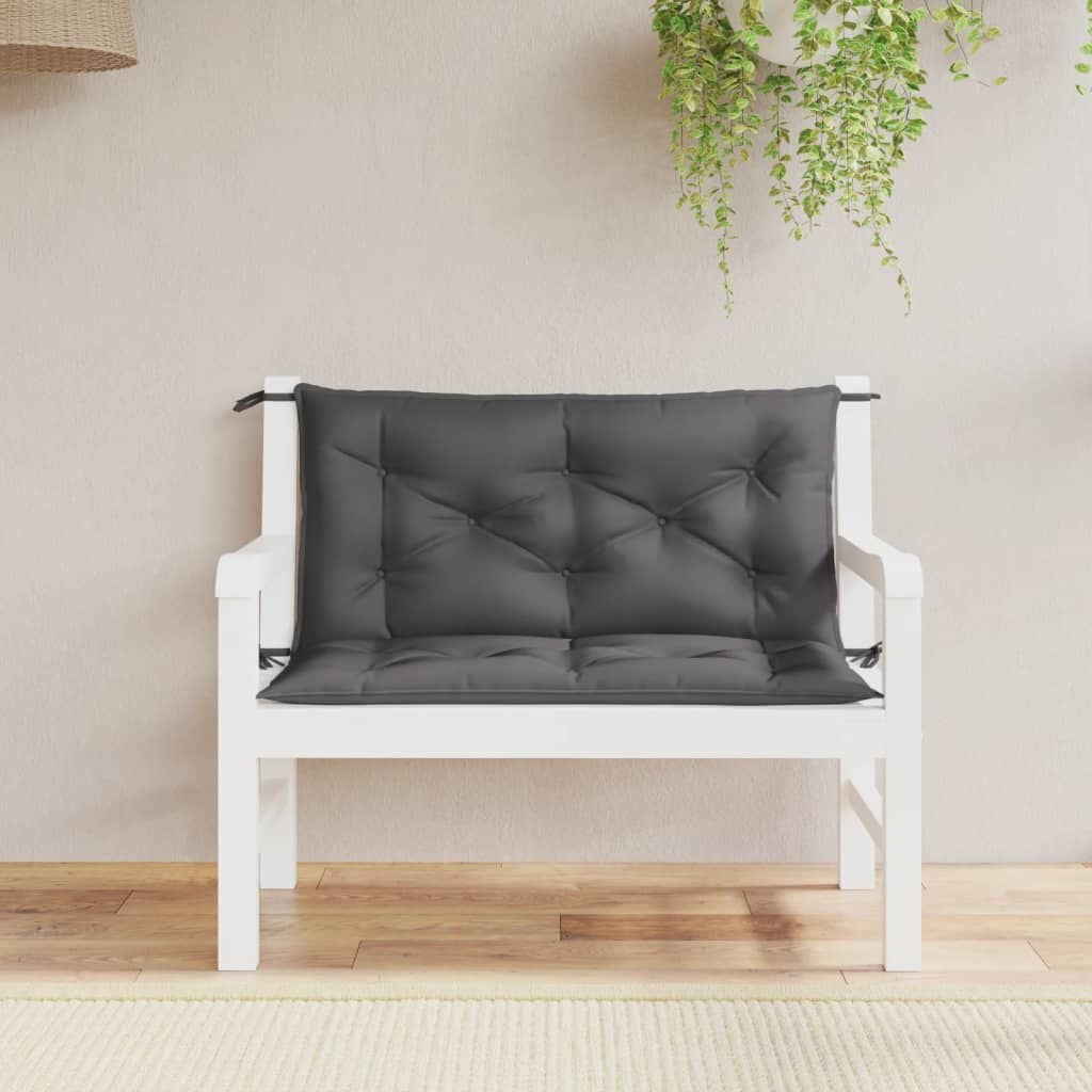 Tuinbankkussens 2x Antraciet 100x50cm -40%!