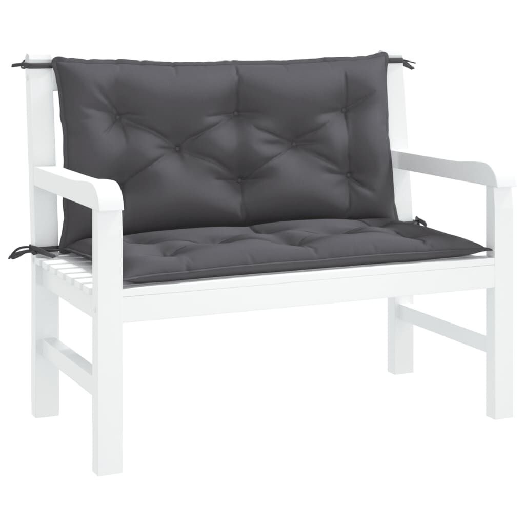 Tuinbankkussens 2x Antraciet 100x50cm -40%!