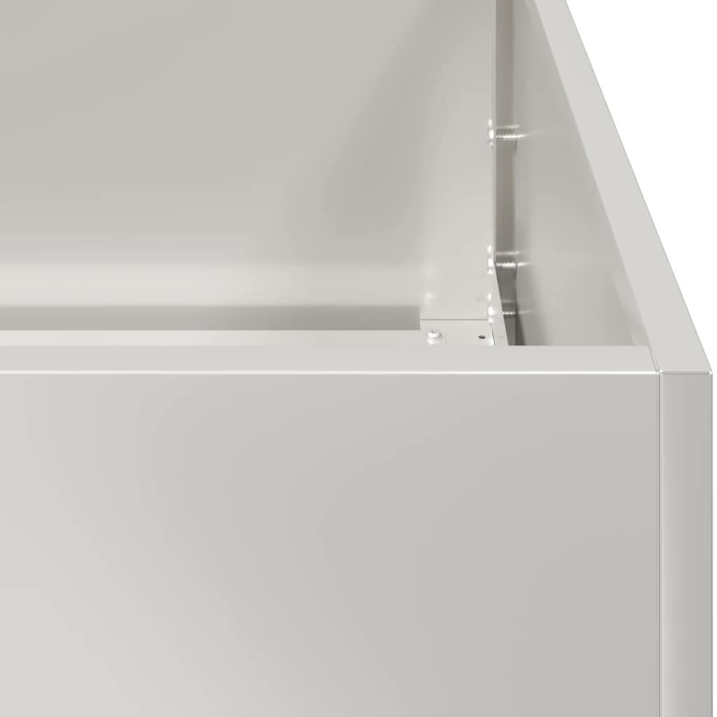 vidaXL Plantenbak RVS 120x40x80cm - 40% Korting!