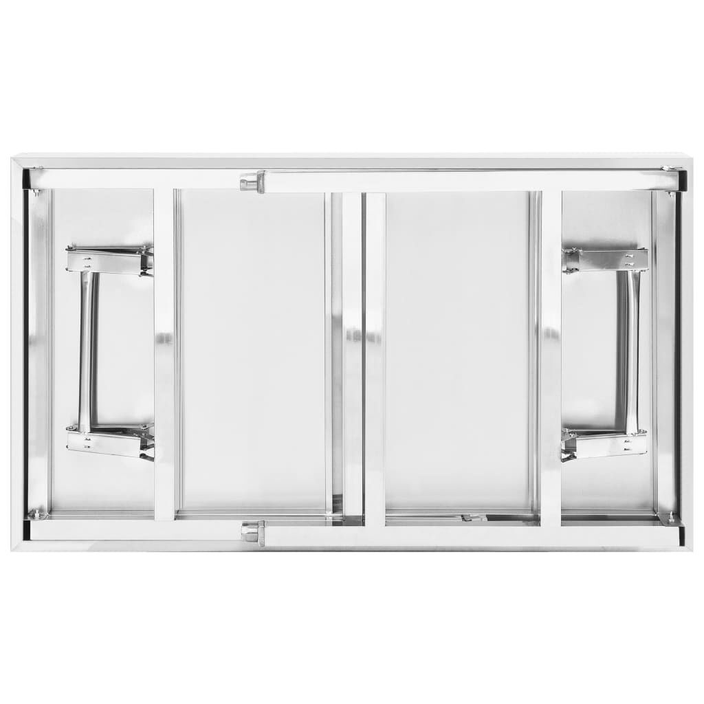 vidaXL Inklapbare Keukenwerktafel RVS - 100x60x80cm - 35% Korting!