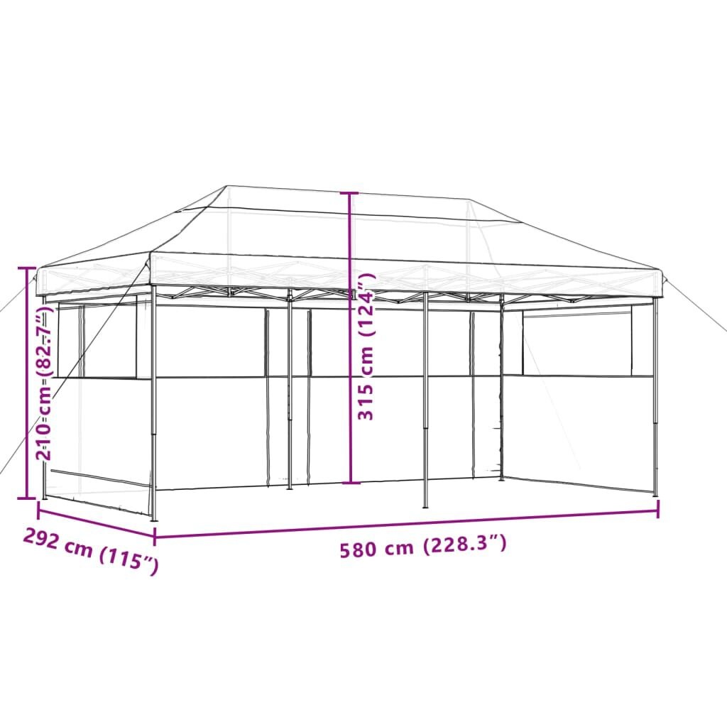 Partytent Inklapbaar Beige 580cm - 40% Korting!