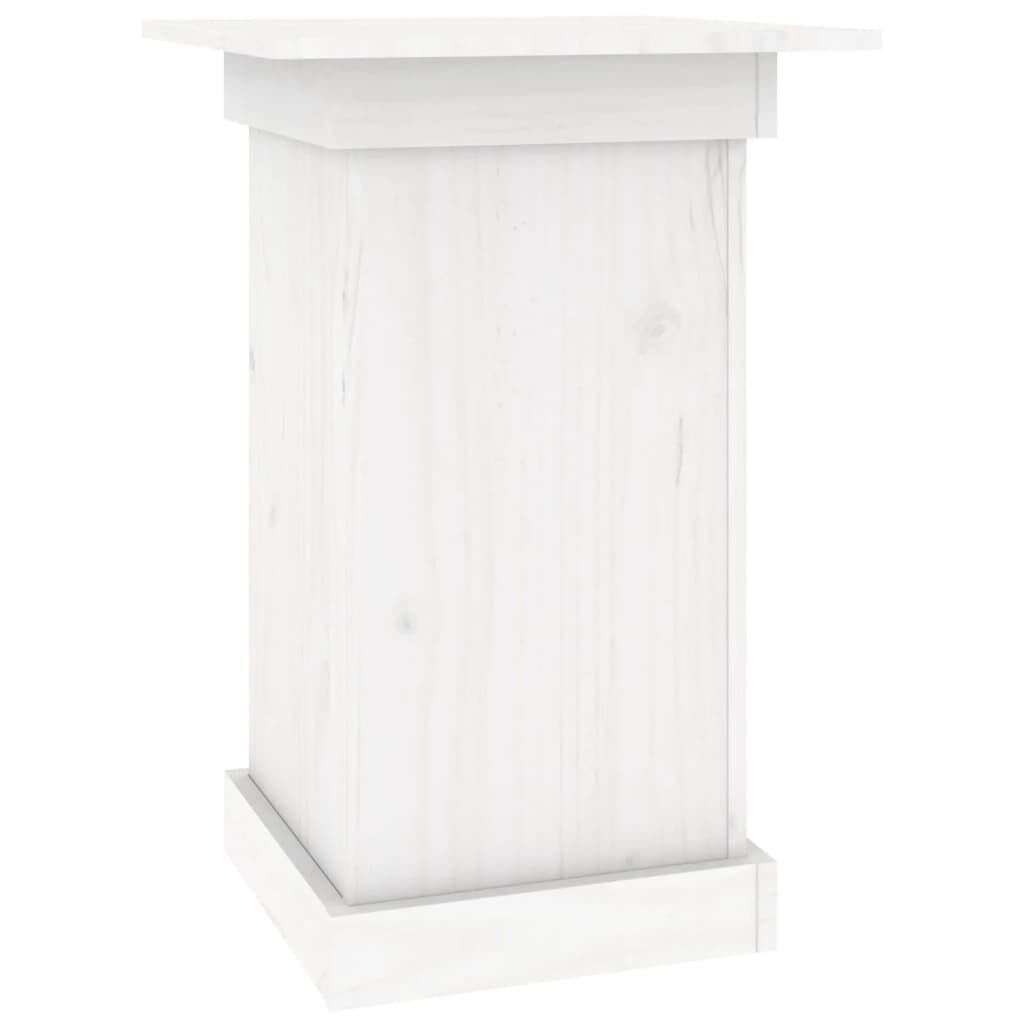 Bloemenstandaard Grenenhout Wit 40x40x60cm - 35% Korting!