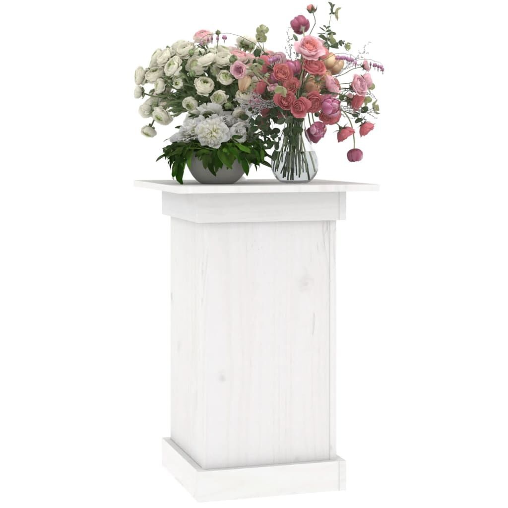 Bloemenstandaard Grenenhout Wit 40x40x60cm - 35% Korting!