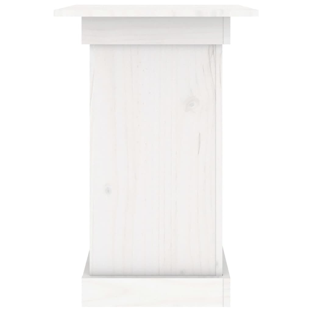 Bloemenstandaard Grenenhout Wit 40x40x60cm - 35% Korting!