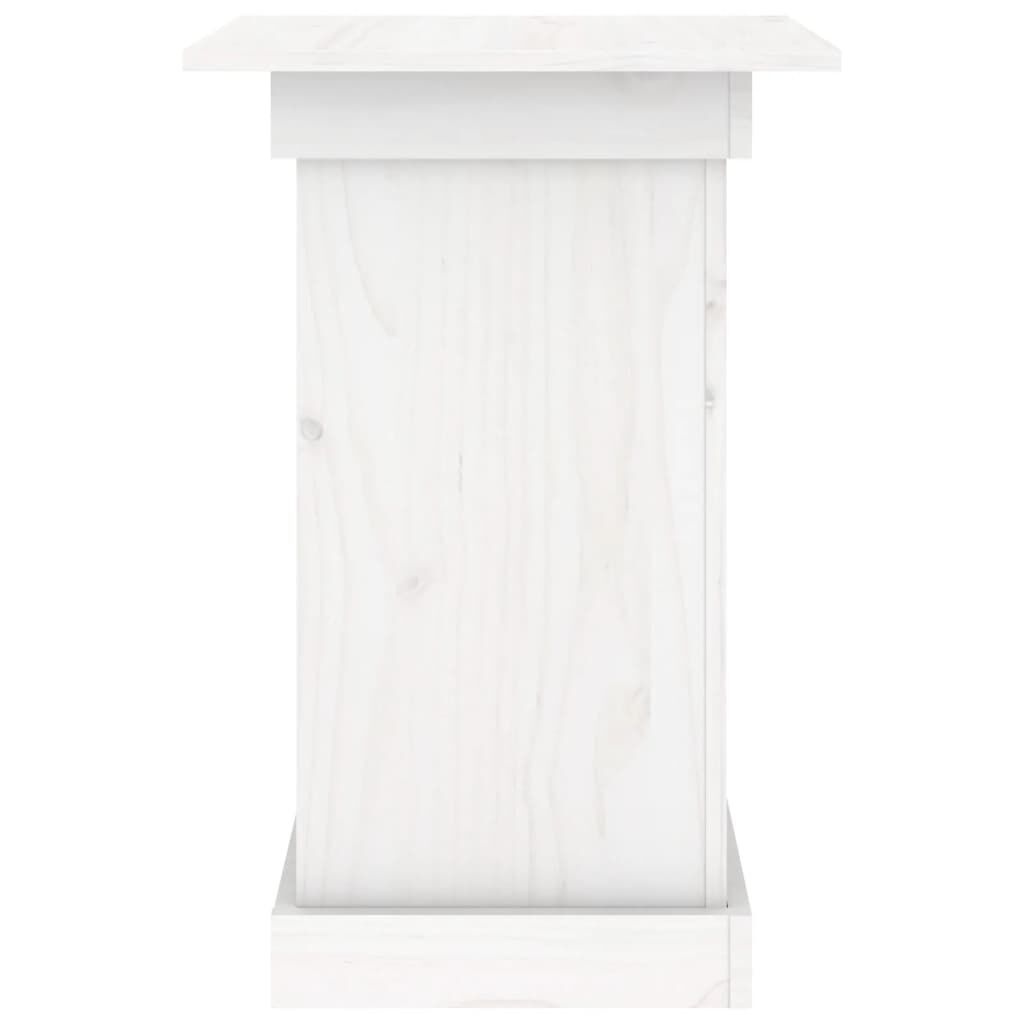 Bloemenstandaard Grenenhout Wit 40x40x60cm - 35% Korting!
