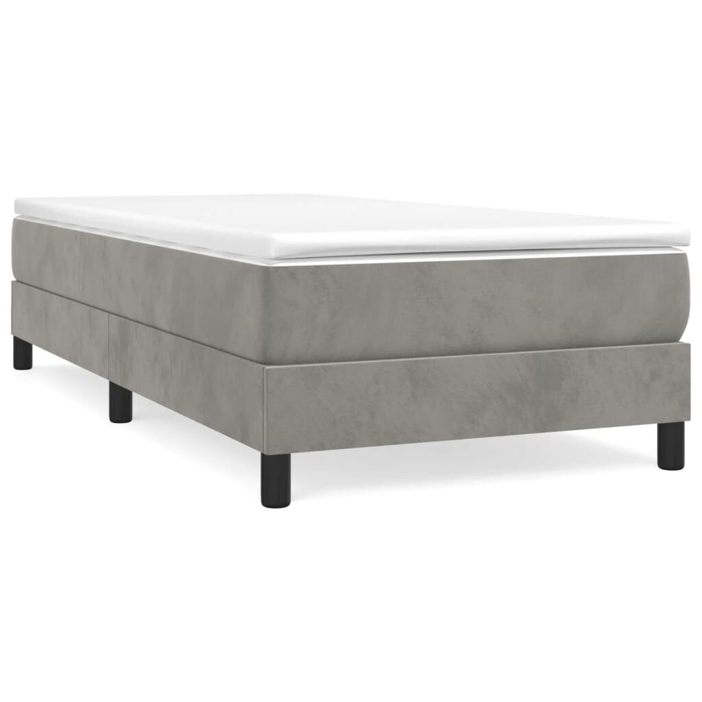VidaXL Bedframe 80x200 Lichtgrijs Fluwelen -40%! (Retour)
