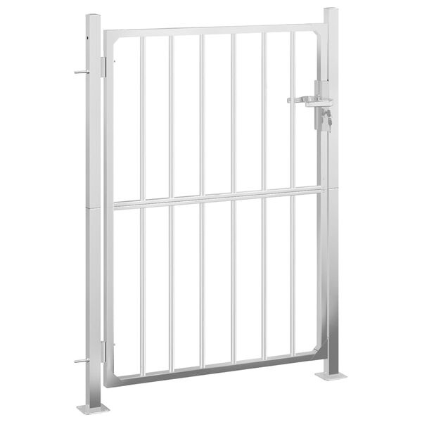 vidaXL Tuinpoort RVS 100x145cm - 55% Korting!