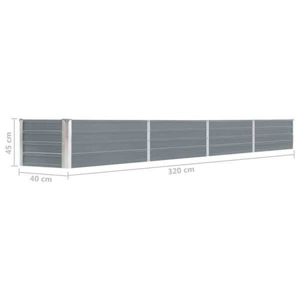Plantenbak Gegalvaniseerd 320cm - 60% Korting! (Beschadigd)
