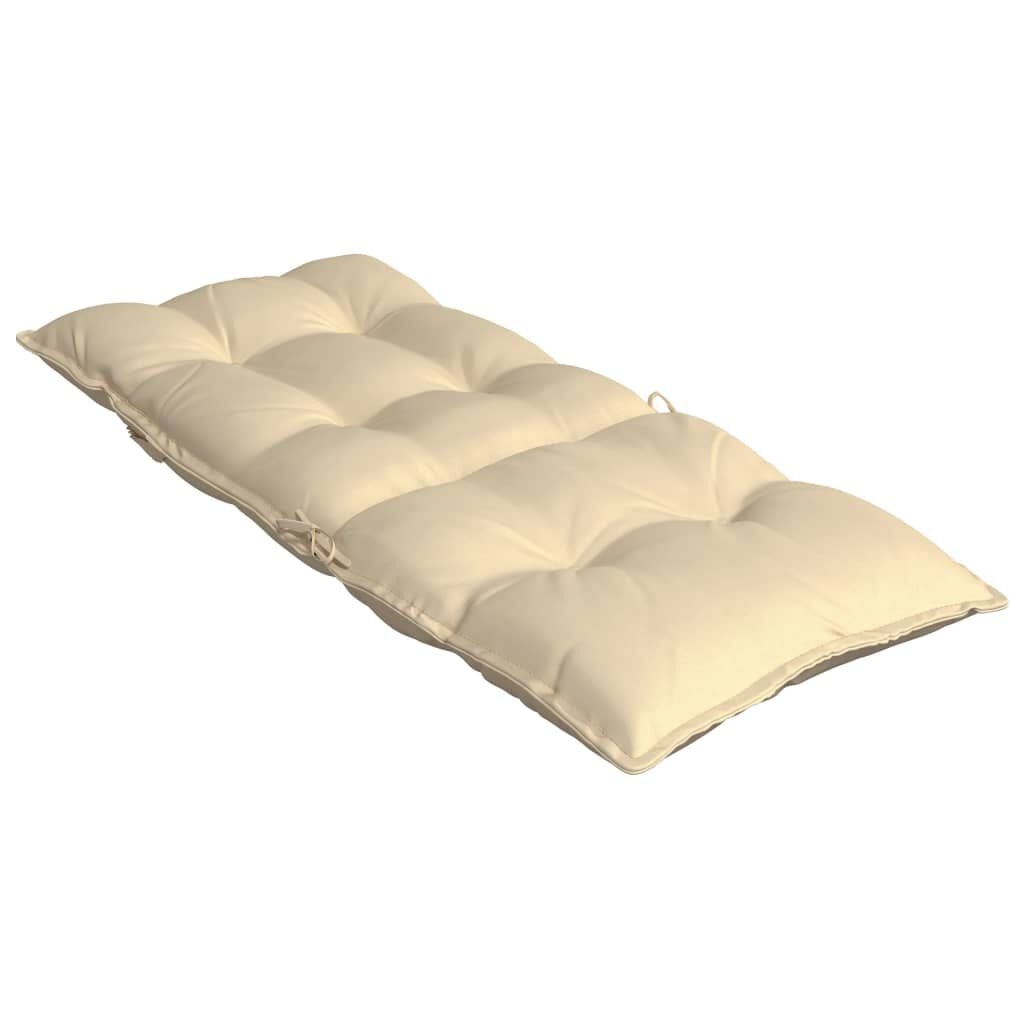 vidaXL Stoelkussens Hoge Rug Beige (4 st) - 40% Korting!